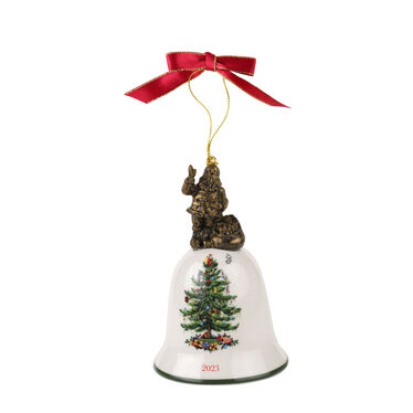 Christmas Tree Santa Annual Bell Ornament 2023